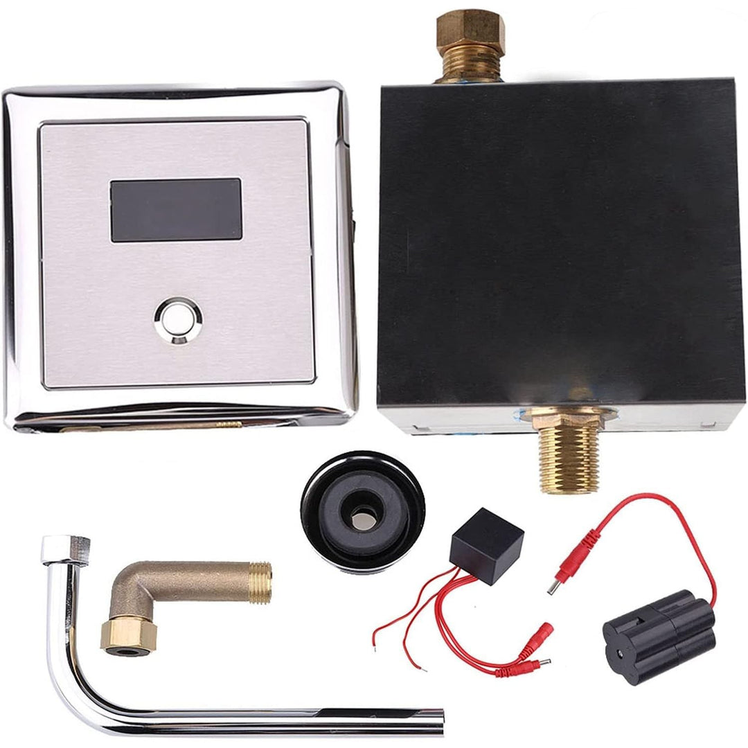 Sensing Flush Valve, Wall Mount Lavatory Automatic Sensing Urinal Flush Valve Bath Toilet Faucet - Just Closeouts Canada Inc.X004P88USN