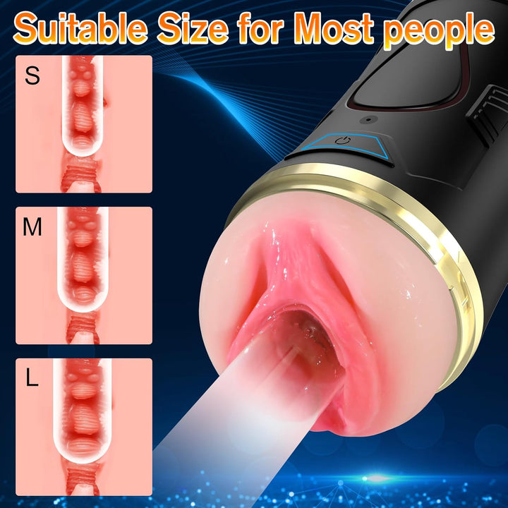 Sex Toys Automatic Male Masturbator - Adult Toys Open Ended Masturbator Cup with 10 Vibrating Modes for Penis Stimulation, Male Toys Electric Pocket Pussy Penis Stroker Vibrator, Sex Toys for Men - Just Closeouts Canada Inc.X004DCBNIZ