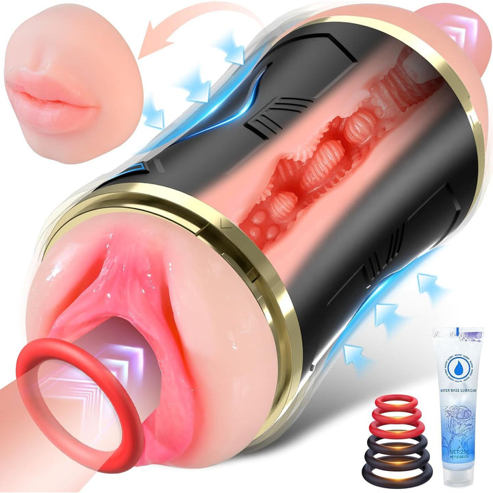 Sex Toys Automatic Male Masturbator - Adult Toys Open Ended Masturbator Cup with 10 Vibrating Modes for Penis Stimulation, Male Toys Electric Pocket Pussy Penis Stroker Vibrator, Sex Toys for Men - Just Closeouts Canada Inc.X004DCBNIZ