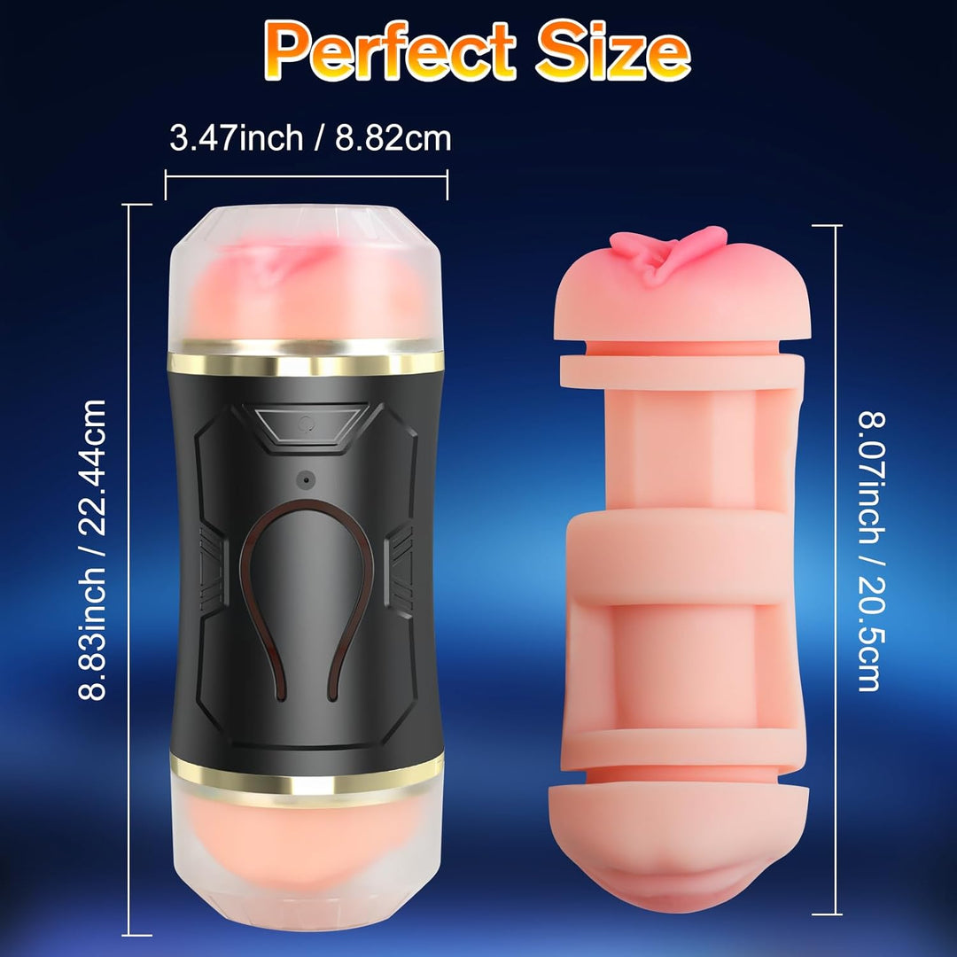 Sex Toys Automatic Male Masturbator - Adult Toys Open Ended Masturbator Cup with 10 Vibrating Modes for Penis Stimulation, Male Toys Electric Pocket Pussy Penis Stroker Vibrator, Sex Toys for Men - Just Closeouts Canada Inc.X004DCBNIZ