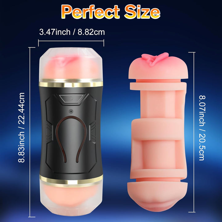 Sex Toys Automatic Male Masturbator - Adult Toys Open Ended Masturbator Cup with 10 Vibrating Modes for Penis Stimulation, Male Toys Electric Pocket Pussy Penis Stroker Vibrator, Sex Toys for Men - Just Closeouts Canada Inc.X004DCBNIZ