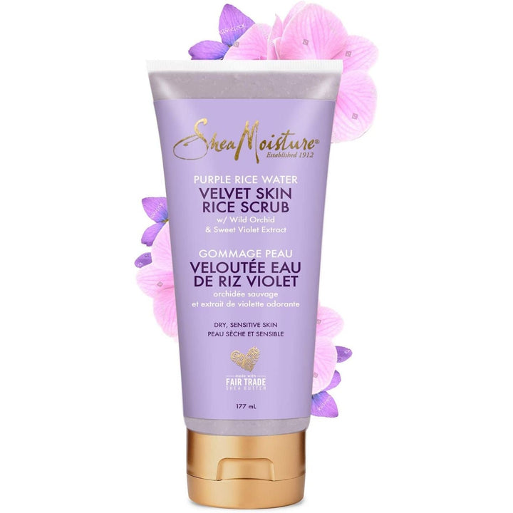 Shea Moisture Purple Rice Water Rice Scrub, Enriched With Wild Orchid & Sweet Violet Extract, 177 ml - Just Closeouts Canada Inc.764302015253