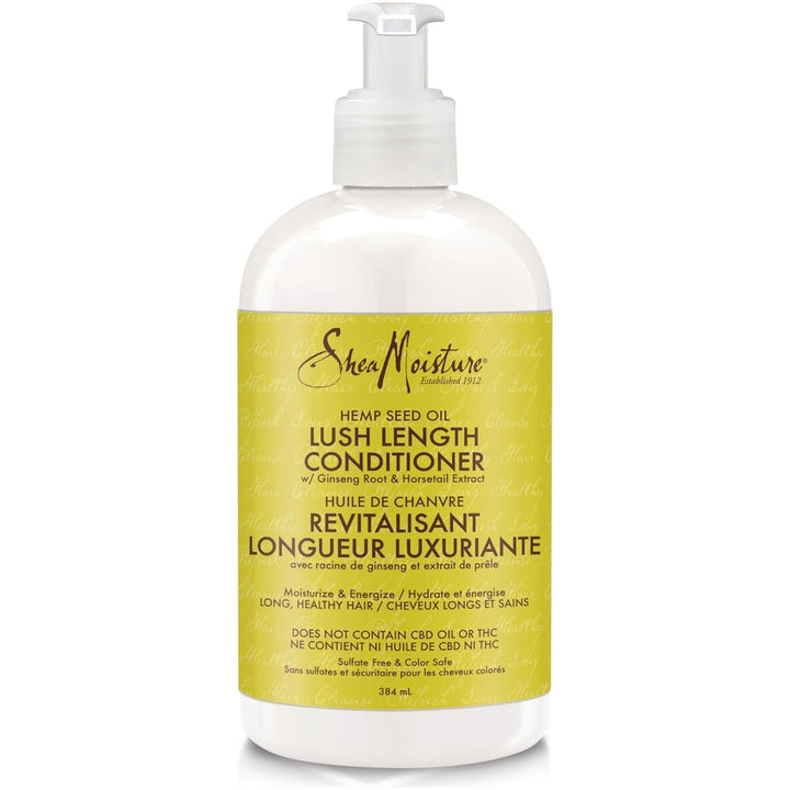 Shea Moisture Sulfate Free Conditioner Moisturizing For Lush Length Hemp Seed Oil With Ginseng Root & Horsetail Extract 384ml - Just Closeouts Canada Inc.764302312666