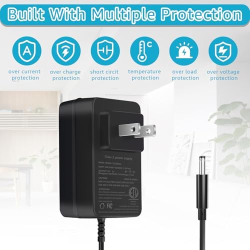 12V Audio-Technica turntable power adapter, product view 5