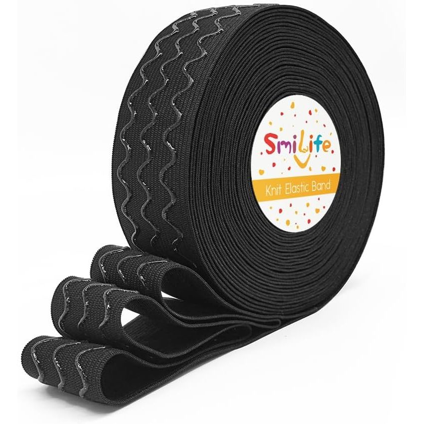 Silicone Gripper Sewing Elastic, 1.5 in × 12 yd, Black - Just Closeouts Canada Inc.