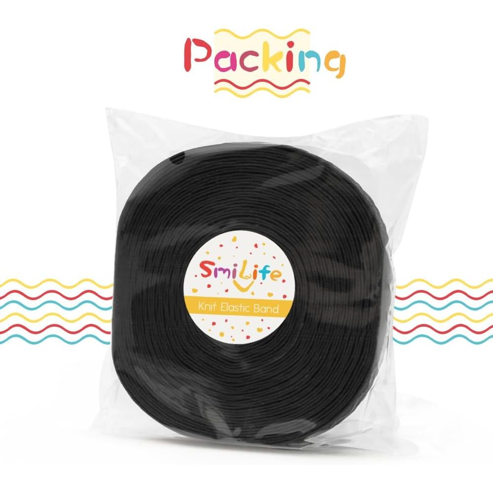 Silicone Gripper Sewing Elastic, 1.5 in × 12 yd, Black - Just Closeouts Canada Inc.