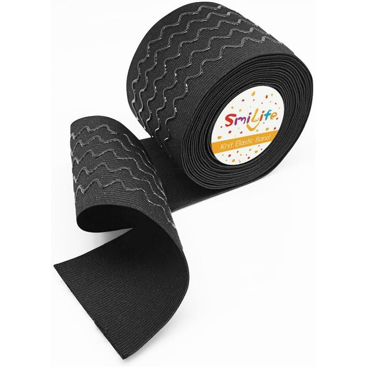 Silicone Gripper Sewing Elastic, 3.15 in × 6 yd, Black - Just Closeouts Canada Inc.
