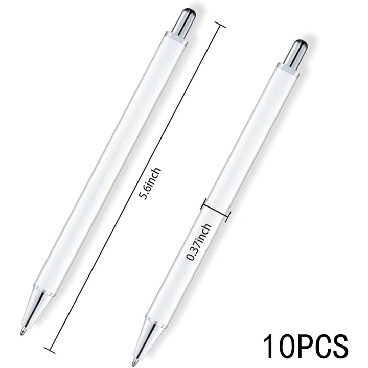 Silver-Trim Sublimation Ballpoint Pen Blanks, 10 Pieces - Just Closeouts Canada Inc.X004CZQYT1
