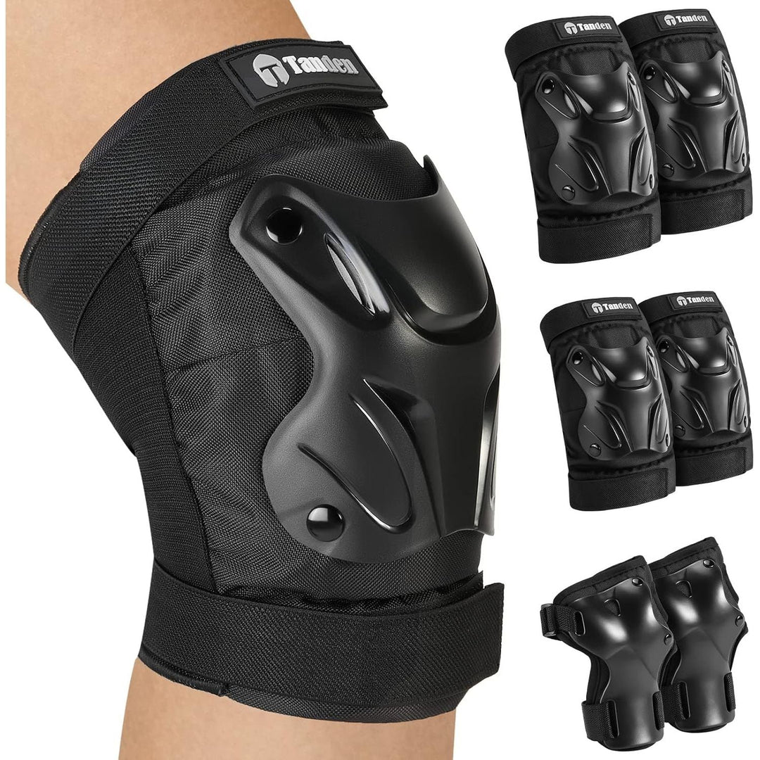 Skating Protective Gear Elbow and Knee Pads Adult, Knee Pads for Men Women Elbow Pads Wrist Guards for Roller Skating Skateboarding Cycling - Just Closeouts Canada Inc.