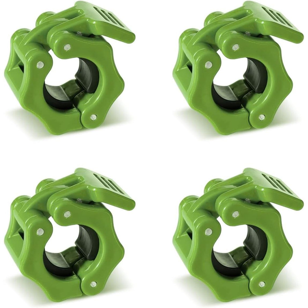 Slim Panda 1 inch Barbell Clips (Pack of 4), Non - Slip Quick Release Barbell Collars, Weight Locks Dumbbell Clips, Barbell Clamps for Fitness, Weightlifting, Strength Training - Just Closeouts Canada Inc.