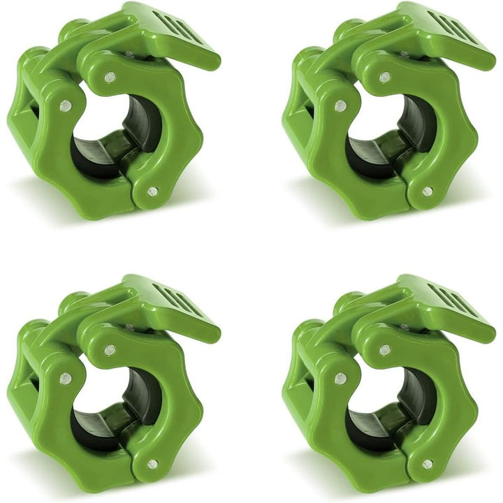 Slim Panda 1 inch Barbell Clips (Pack of 4), Non - Slip Quick Release Barbell Collars, Weight Locks Dumbbell Clips, Barbell Clamps for Fitness, Weightlifting, Strength Training - Just Closeouts Canada Inc.