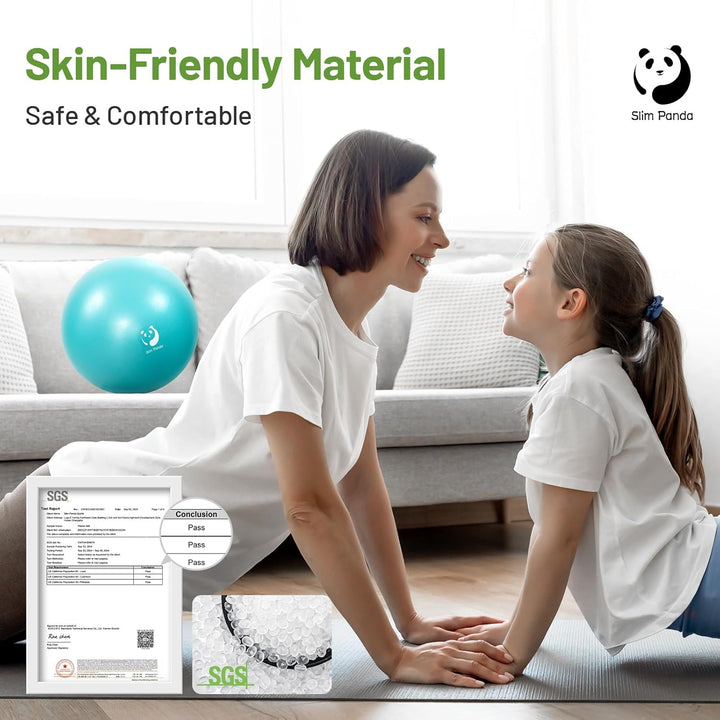 Slim Panda Pilates Ball,9 Inch Small Exercise Ball, Therapy Ball, Core Ball, Mini Yoga Ball for Pilates, Balance, Stability, Workout, Core Training and Physical Therapy - Just Closeouts Canada Inc.