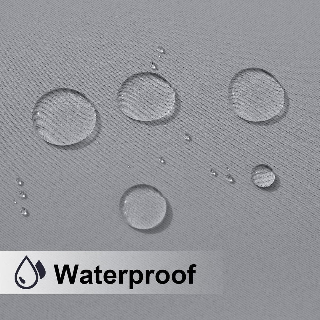 Water-repellent Silver Grey outdoor curtain fabric