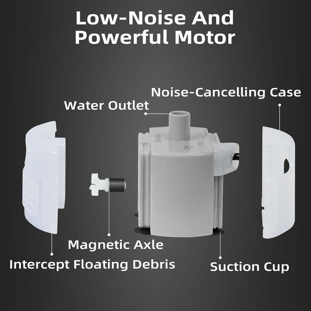 SMA-800 Side-Suction Replacement Pump for Cat Water Fountains - Just Closeouts Canada Inc.X003V4IEJR