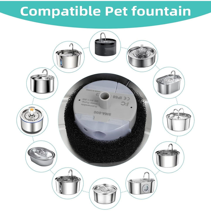 SMA-800 Side-Suction Replacement Pump for Cat Water Fountains - Just Closeouts Canada Inc.X003V4IEJR