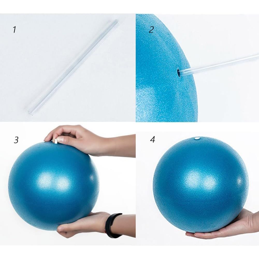 Small Pilates Ball Core Ball Therapy Ball Small Exercise Ball for Pilates Yoga Workout Bender Core Training and Physical Therapy Mini Bender Ball Mini Workout Ball - Just Closeouts Canada Inc.