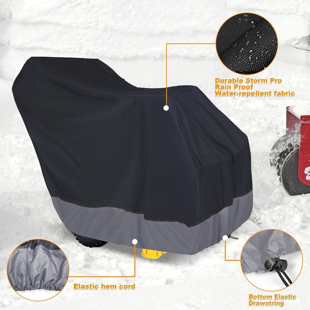 Snow Blower Storage Cover – Grey and Black, 420D Oxford - Just Closeouts Canada Inc.
