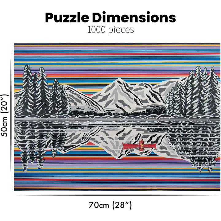 Snowy Reflection Fine Art Jigsaw Puzzle 1000 Pieces for Adults and Teens by PuzzQuest - Just Closeouts Canada Inc.860005228164