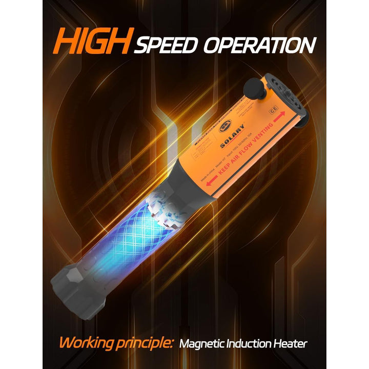 Solary Magnetic Induction Heater, 1000W Fireless Induction Heater Tool with 4 Coils for Rusty Screw Removing - Just Closeouts Canada Inc.