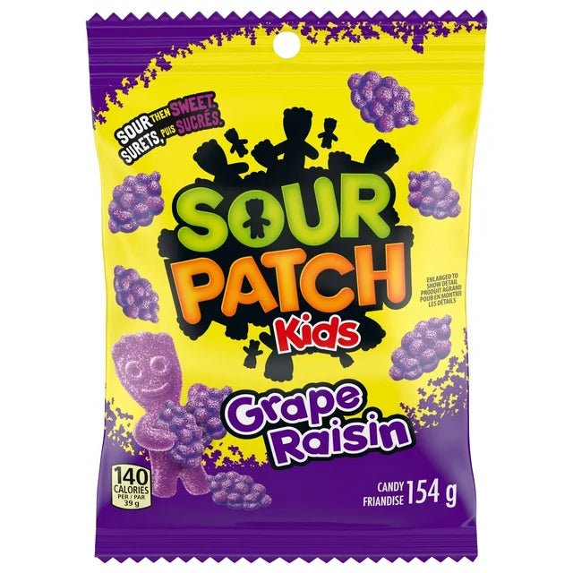 Sour Patch Kids Grape Candy, Sour then Sweet, Gummy Candy, 154 g - Just Closeouts Canada Inc.