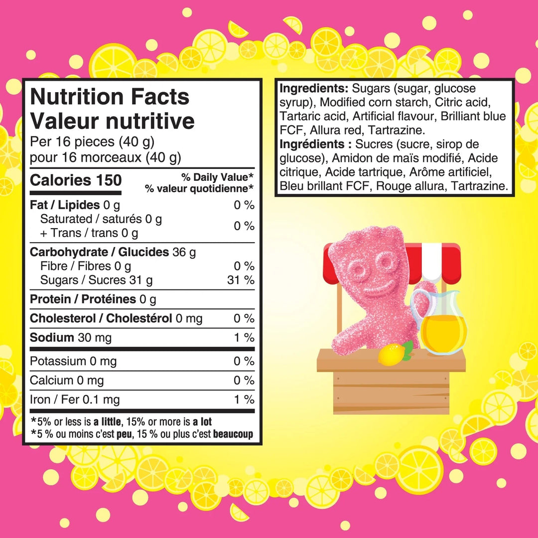 Sour Patch Kids, Lemonade Flavour Candy, Sour then Sweet, 150 g - Just Closeouts Canada Inc.