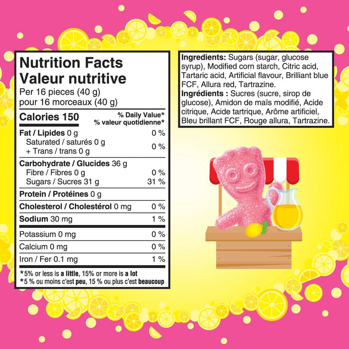 Sour Patch Kids, Lemonade Flavour Candy, Sour then Sweet, 150 g - Just Closeouts Canada Inc.