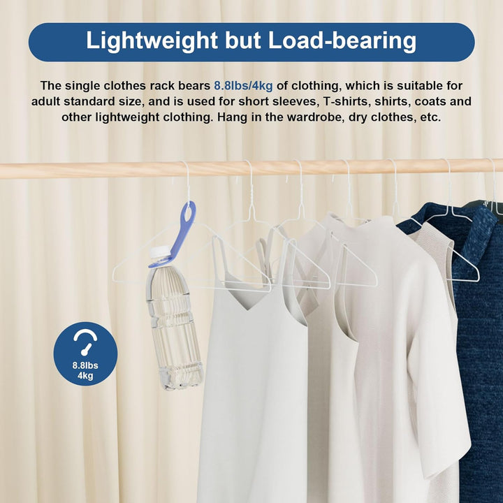 SPECILITE Metal Wire Hangers 100 Pack, Bulk for Commercial and Home, 16 Inch 12 Gauge Ultra Thin for Standard Size Clothes, Coats, Suits, Shirts - White - Just Closeouts Canada Inc.