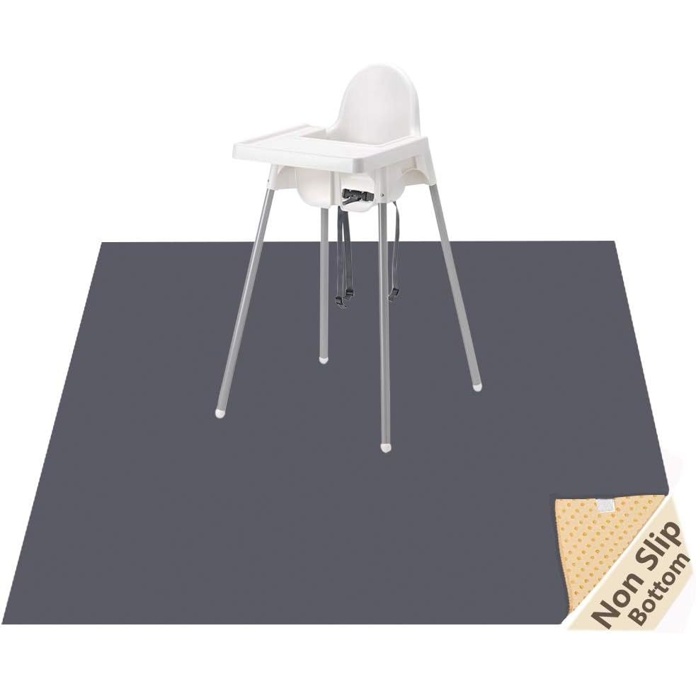 Splat Mat for Under High Chair/Arts/Crafts, WOMUMON Washable Spill Mat Waterproof Anti - Slip Floor Protector Splash Mat, Messy Mat and Table Cloth - Just Closeouts Canada Inc.