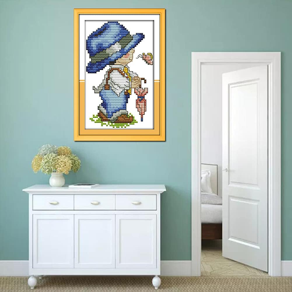Spring child artwork displayed; frame not included