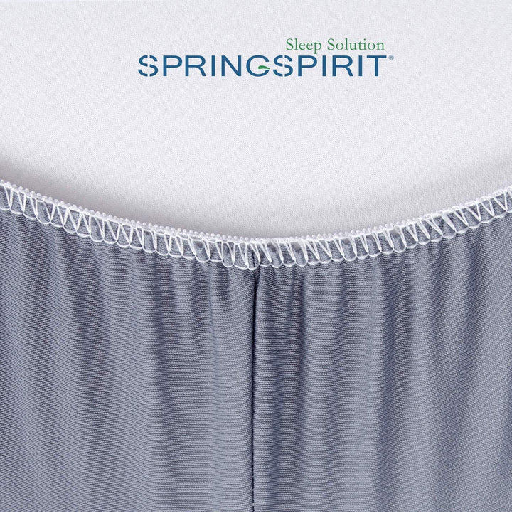 SPRINGSPIRIT Alternates for Bed Skirt Double, Box Spring Cover Full Size with Smooth and Elastic Woven Material, Wrinkle & Fading Resistant, Washable, Dustproof, Grey - Just Closeouts Canada Inc.