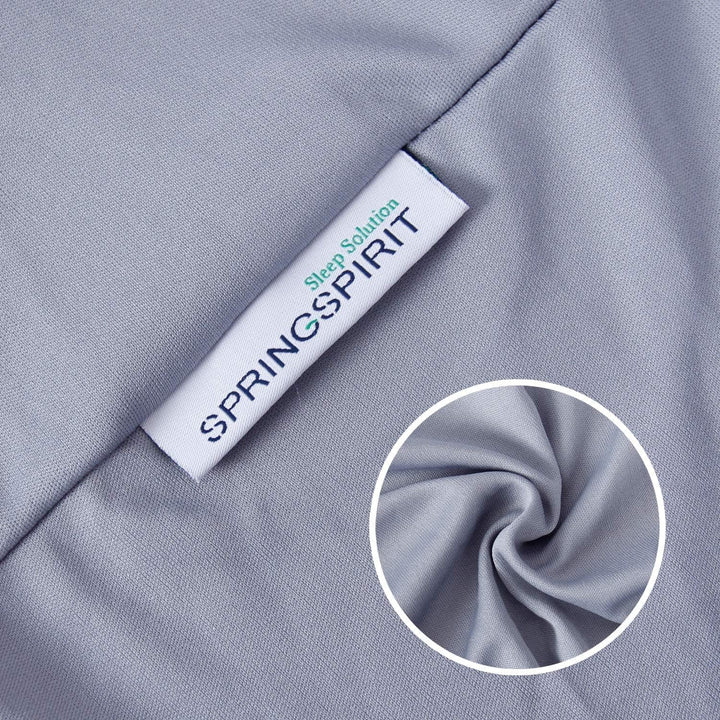 SPRINGSPIRIT Alternates for Bed Skirt Double, Box Spring Cover Full Size with Smooth and Elastic Woven Material, Wrinkle & Fading Resistant, Washable, Dustproof, Grey - Just Closeouts Canada Inc.