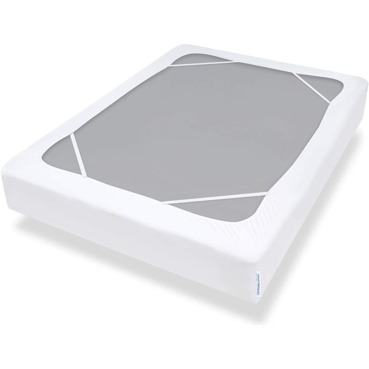 SPRINGSPIRIT Box Spring Cover Queen Size, Alternates for Bed Skirt Queen with Smooth and Elastic Woven Material, Wrinkle & Fading Resistant, Washable, Dustproof, White - Just Closeouts Canada Inc.