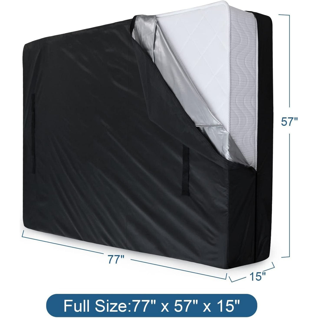SPRINGSPIRIT Mattress Bag for Moving & Storage Full, Waterproof Mattress Bag with Zipper Closure and Strong Handles, Reusable Heavy Duty Mattress Moving Bag, Black - Just Closeouts Canada Inc.
