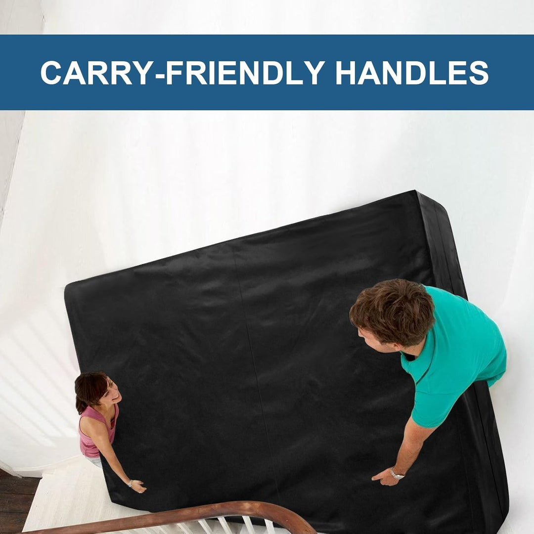 SPRINGSPIRIT Mattress Bag for Moving & Storage Full, Waterproof Mattress Bag with Zipper Closure and Strong Handles, Reusable Heavy Duty Mattress Moving Bag, Black - Just Closeouts Canada Inc.