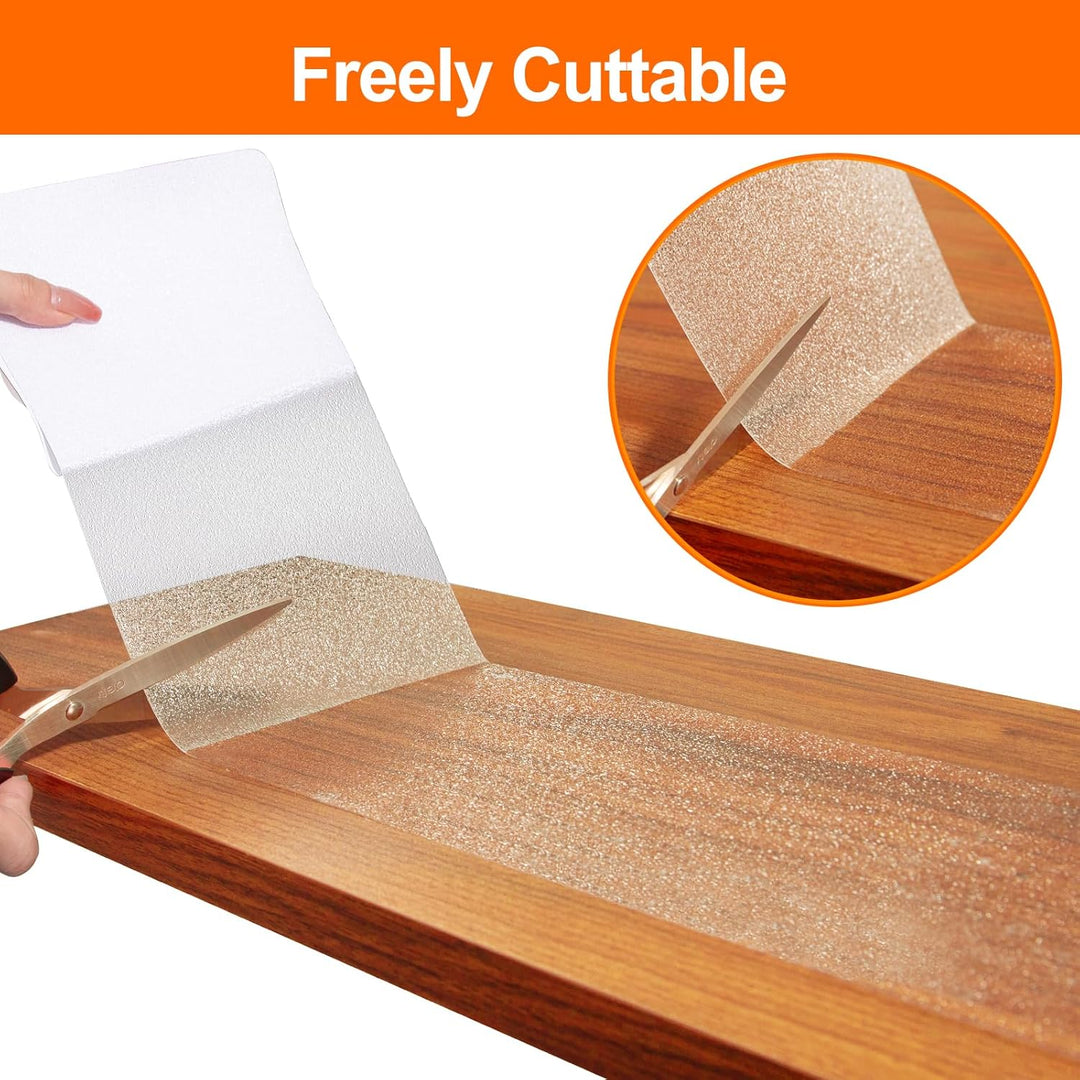 Spurtar Anti Slip Tape Clear Stair Treads for Wooden Steps Indoor Grip Tape for Stairs, Stair Runners for Wooden Steps, Transparent Non Slip Stair Grips for Dogs, 4"x24" 15 Pack - Just Closeouts Canada Inc.