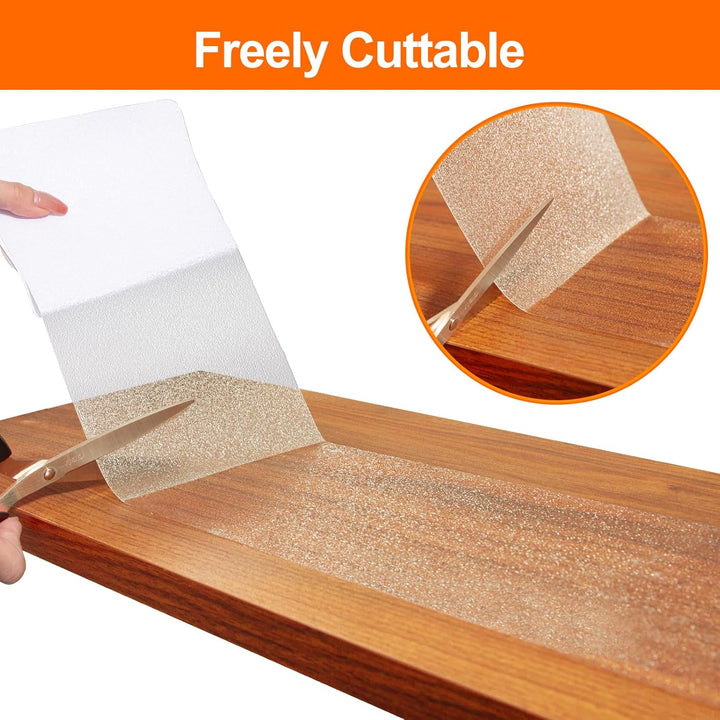 Spurtar Anti Slip Tape Clear Stair Treads for Wooden Steps Indoor Grip Tape for Stairs, Stair Runners for Wooden Steps, Transparent Non Slip Stair Grips for Dogs, 4"x24" 15 Pack - Just Closeouts Canada Inc.