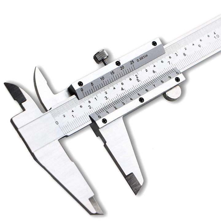 Spurtar Vernier Caliper Measuring Tool 6", 0 - 6Inch/0 - 150mm Manual Non Digital Caliper, 0.001"/0.02mm High Precision Durable Micrometer - Just Closeouts Canada Inc.655302158944