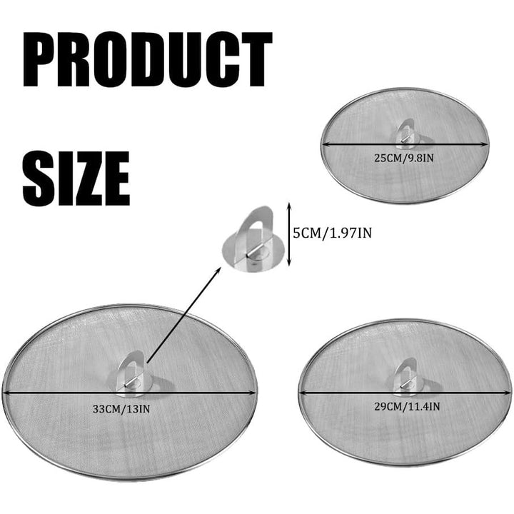Stainless-steel fine-mesh splatter screens, source view 2