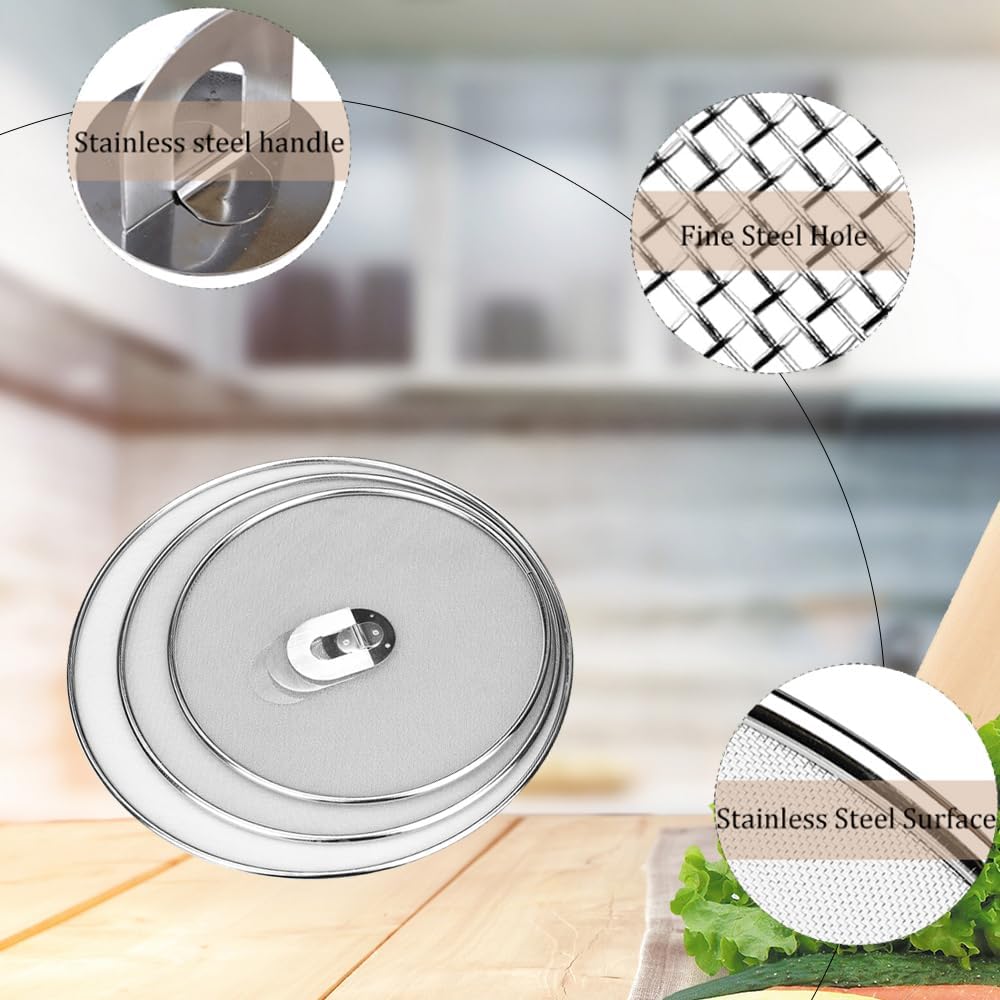Stainless-steel fine-mesh splatter screens, source view 3