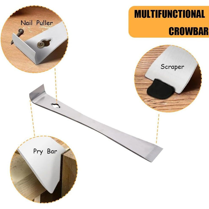 Stainless Steel Flat Pry Bar and Scraper Set, 2 Pieces - Just Closeouts Canada Inc.X004GF1Z69