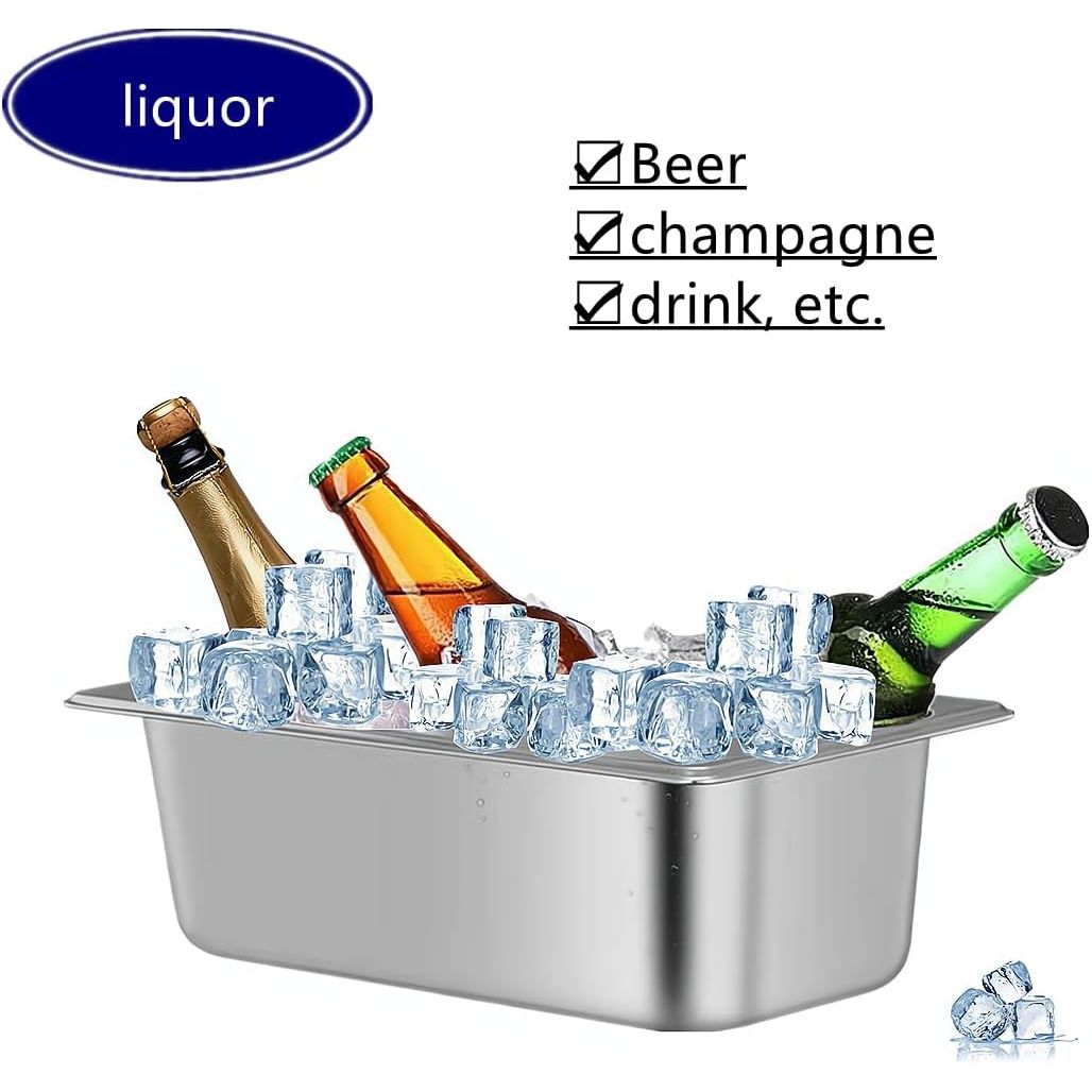 Stainless Steel Ice Bucket – Medium - Just Closeouts Canada Inc.X004PKWC9J