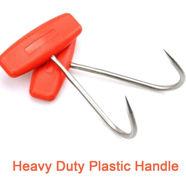 Stainless Steel Meat Hooks – Orange Handles, 6 Inch, 2 Pack - Just Closeouts Canada Inc.