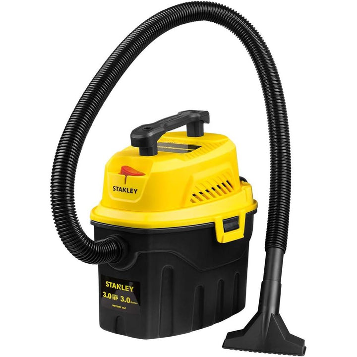 Stanley SL18910P-3 Wet/Dry, 3 Gallon, 3 Horsepower, Portable Car Vacuum, 3.0 HP AC, Black+Yellow - Just Closeouts Canada Inc.