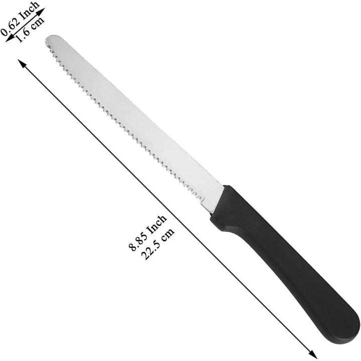 Steak Knives Set of 12, Stainless Steel Steak Knife Set, Serrated Steak Knives, Gifts for Home, Restaurant, Parties, Wedding, Camping, Outdoor - Just Closeouts Canada Inc.