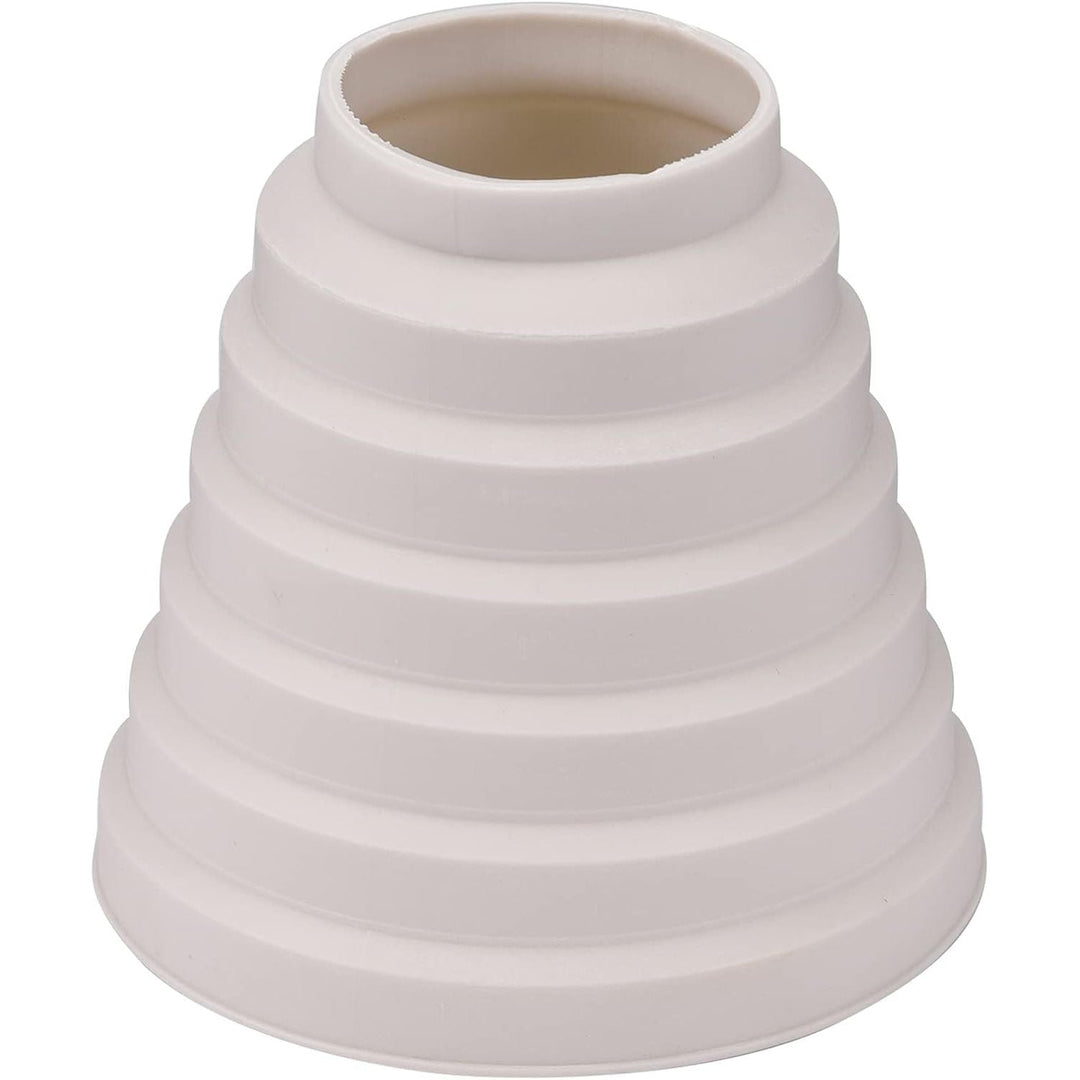 Stepped Duct Reducer Adapter – 80–150 mm, White - Just Closeouts Canada Inc.