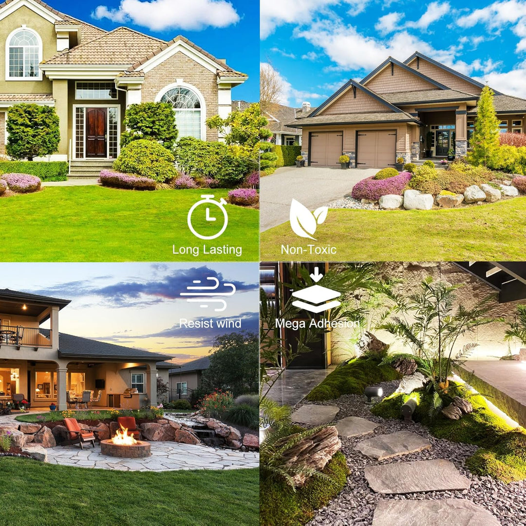 Strong Rock Glue for Landscaping, 64oz Mulch & Stone Glue for Rock, Adhesive Binder Sticky Pea GravelGlue, Clear Landscape Binder for Outdoor Landscape Walkways, Gardens, Yards(100 Sq Ft) - Just Closeouts Canada Inc.