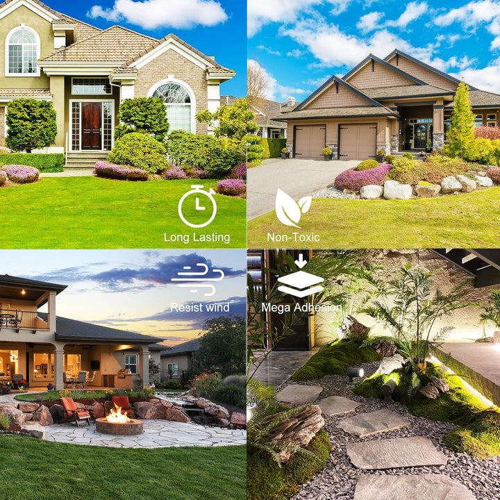 Strong Rock Glue for Landscaping, 64oz Mulch & Stone Glue for Rock, Adhesive Binder Sticky Pea GravelGlue, Clear Landscape Binder for Outdoor Landscape Walkways, Gardens, Yards(100 Sq Ft) - Just Closeouts Canada Inc.