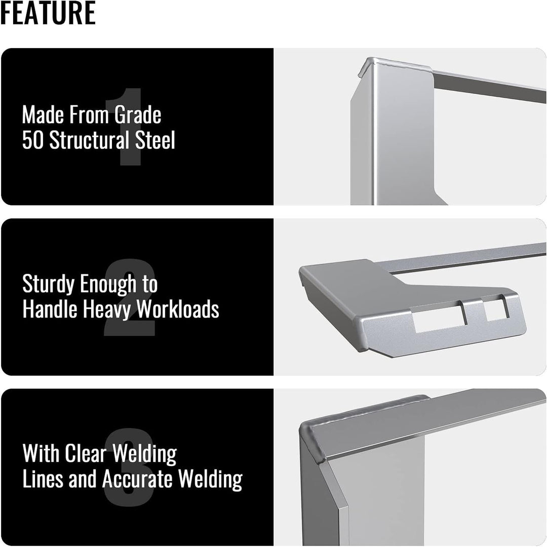 Sulythw Universal 5/16" Skid Steer Quick Attachment Plate, Heavy Duty Skid Steer Quick Attach Mount Plate, Skid Steer Mounting Blank Plate Compatible with Kubota, Bobcat Tractors - Just Closeouts Canada Inc.