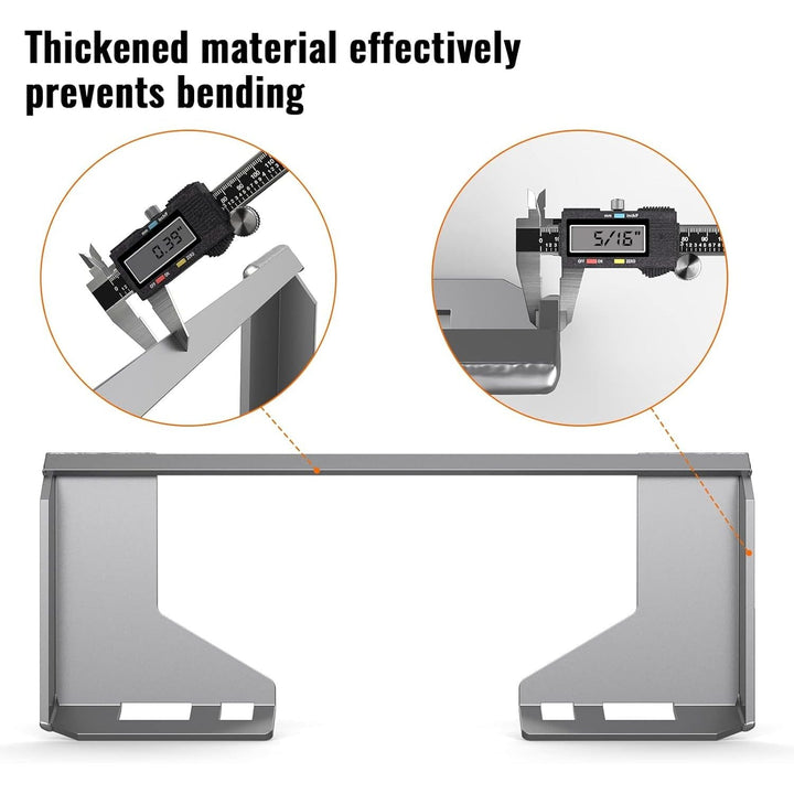 Sulythw Universal 5/16" Skid Steer Quick Attachment Plate, Heavy Duty Skid Steer Quick Attach Mount Plate, Skid Steer Mounting Blank Plate Compatible with Kubota, Bobcat Tractors - Just Closeouts Canada Inc.