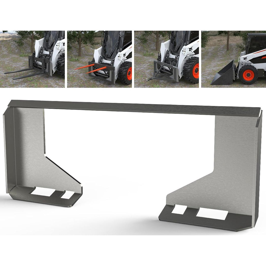 Sulythw Universal 5/16" Skid Steer Quick Attachment Plate, Heavy Duty Skid Steer Quick Attach Mount Plate, Skid Steer Mounting Blank Plate Compatible with Kubota, Bobcat Tractors - Just Closeouts Canada Inc.
